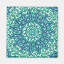 Awesome Tie Dye Inspired Retro Abstracts Refrigerator Magnets