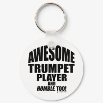 Awesome Trumpet Player keychains