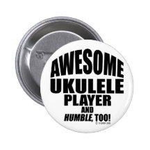 Awesome Ukulele Player Pins