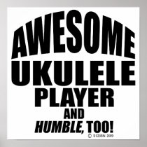 Awesome Ukulele Player Print