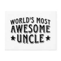 Awesome Uncle Postcard