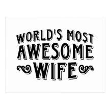 Awesome Wife Postcard