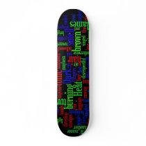 Awesome words skateboards by gingergrace Awesome words skateboards