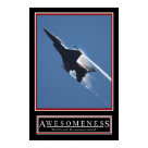 postcard - Awesomeness Motivational Poster
