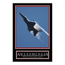 Awesomeness Motivational Poster posters