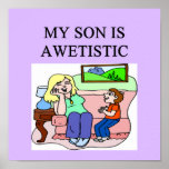 awetistic autistic kifs! express your pride! posters