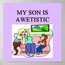awetistic autistic kifs! express your pride! poster
