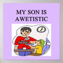 awetistic autistic kifs! express your pride! poster