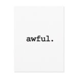 awful. postcard