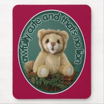 Awfully Cute and That's No Lion mousepads