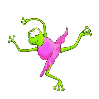 Awkward Ballet Frog print