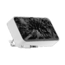 Awkward Emo Black and White Speaker
