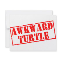 Awkward Turtle Stamp invitations by ColorShow Awkward Turtle Stamp invitations