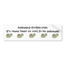 Awkward Turtles Bumper Sticker bumper stickers