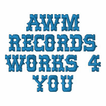 AWM RECORDS WORKS 4 YOU embroidered shirts