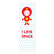 Awsome Awstronaut bookmark Business Card Template