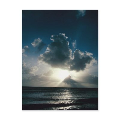 Awsome coastline-cloudburst on a post card by design_girl