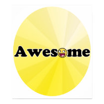 Awsome Face Smiley posters