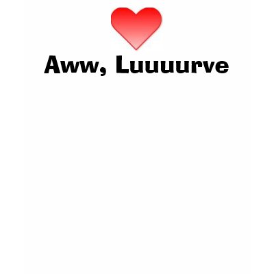 Aww, Luuuurve Tshirt by skyesblue