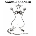 Awww...PEOPLE!!! Rat T-Shirt From Rat-Gifts.com by GranddadRat Awww...PEOPLE!!! Rat T-Shirt From Rat-Gifts.com