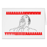 awwww yeah rage comic lol rofl cards