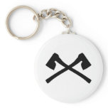 ax axe crossed icon key chain