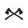 ax axe crossed icon stickers