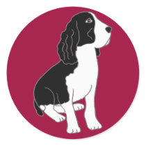 AX- Cartoon Springer Spaniel Stickers