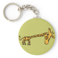 AX- Funny Giraffe Cartoon Keychain keychain