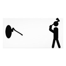 axe shooting icon photo cards
