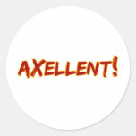 Axellent! Round Sticker