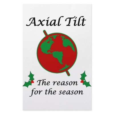 Axial Tilt Reason for the Season Stationery Design by The_Shirt_Yurt