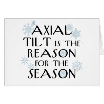 Axial Tilt-winter solstice card cards