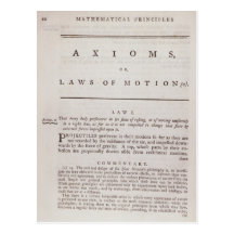 Axioms, or Laws of Motion, from Volume I Post Cards