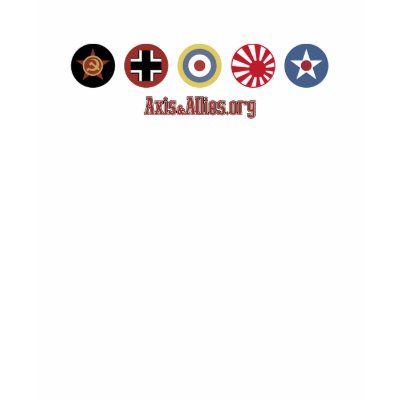 Axis & Allies.org Country Markers (pink) T-shirt by djensen47