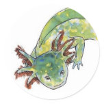 Axolotl Round Sticker