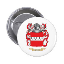 Axon Coat of Arms (Family Crest) Pinback Buttons