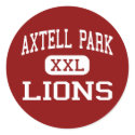 Axtell Park - Lions - Middle - Sioux Falls stickers by customteamsportswear Axtell Park - Lions - Middle - Sioux Falls stickers