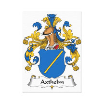 Axthelm Family Crest Canvas Prints