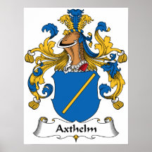 Axthelm Family Crest Print