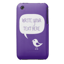 ay it with your words,cute chick purple  Case-Mate casemate cases