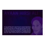 Ayaan Hirsi Ali | No Cognitive Dissonance Poster posters