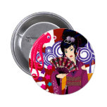 Ayaka in Harajuku Town Pinback Buttons