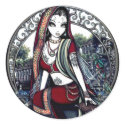 Ayanna Belly Dancer Garden Fairy Sticker by mykajelina Ayanna Belly Dancer Garden Fairy Sticker