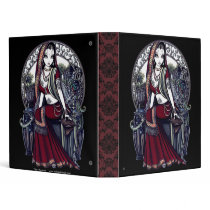"Ayanna" Gothic Belly Dancer Fairy Art Binder
