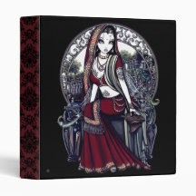 "Ayanna" Gothic Belly Dancer Fairy Art Binder