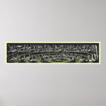 Ayatulkursi Calligraphy painting 2 Print