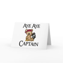 Aye Aye Captain Teddy Bear cards by gotrum Aye Aye Captain Teddy Bear cards