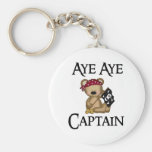 Aye Aye Captain Teddy Bear Pirate Key Chain