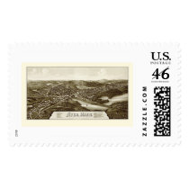 Ayer, MA Panoramic Map - 1886 postage
